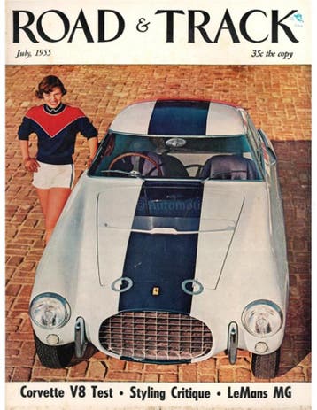 1955 ROAD AND TRACK MAGAZINE JULI ENGELS, Ophalen of Verzenden
