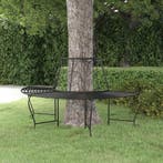 vidaXL Boombank halfrond Ø159 cm staal zwart, Tuin en Terras, Verzenden, Nieuw