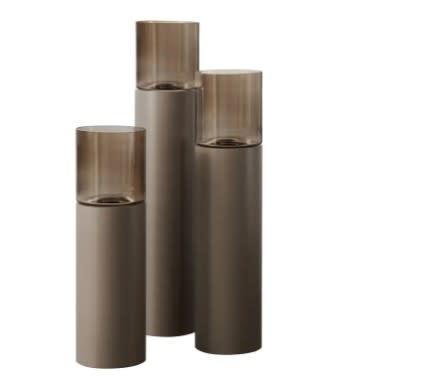 TM Luxe Windlicht op pilaar champagne 3 delig: H90 + H110 +, Auto diversen, Autogereedschap, Verzenden