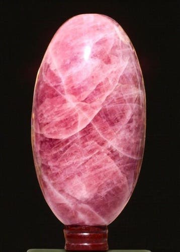 Pink Rose Quartz Lingam - Hoogte: 32 cm - Breedte: 18 cm-