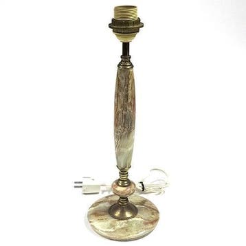 Vintage Hollywood Regency tafellamp met marmeren voet en, Verzenden, Nieuw