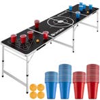 tectake Aluminium bierpongtafel Brew Battle, opvouwbaar - zw, Verzenden, Nieuw