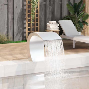 vidaXL Zwembadwaterval 45x30x60 cm roestvrij staal, Verzenden