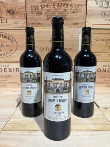 2009 , 2008 & 2007 Chateau Léoville Barton - Saint-Julien, Nieuw