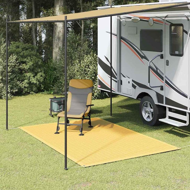 vidaXL Tenttapijt 200x300 cm beige, Caravans en Kamperen, Tentaccessoires, Nieuw, Verzenden
