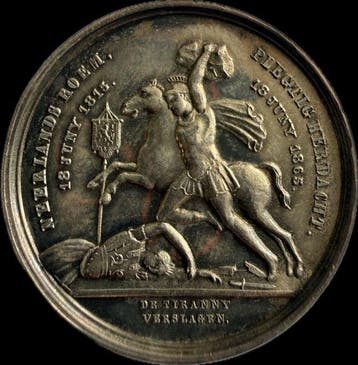 Nederland. Willem II. Medal 1865, 50-jarige herdenking van, Timbres & Monnaies