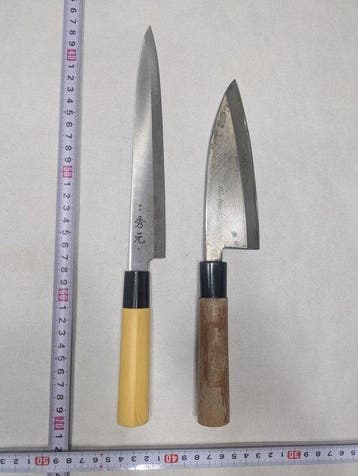Keukenmes - Staal, Hout - Japan - Traditionele Japanse