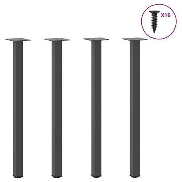 Stalen tafelpoten set, verstelbaar | Tweede kansje | -34%, Huis en Inrichting, Tafelonderdelen, Tafelpoot, Minder dan 50 cm, 50 tot 100 cm