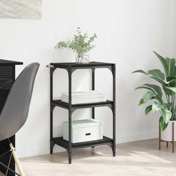 vidaXL Boekenkast Zwart eiken 40 x 33 x 70.5 cm, Verzenden, Nieuw