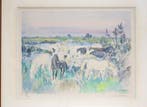 Yves Brayer (1907-1990) - Chevaux sauvages en Camarague