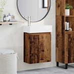 vidaXL Badkamermeubel met kraan Oud hout 45,5 x 25,5 x 84 cm, Verzenden, Nieuw