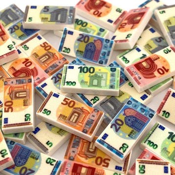 Lego - 50* LEGO custom EURO Biljetten, 10 stuks van elke, Nieuw