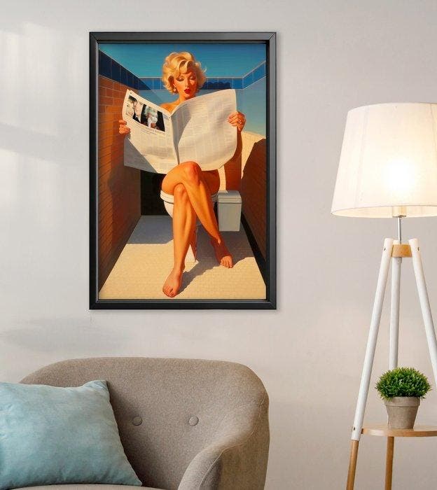 Le Yack - Marilyn Behind the Curtain - Hand signed, Antiquités & Art, Art | Objets design