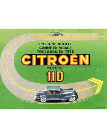 1955 CITROËN TRACTION AVANT 11 D BROCHURE FRANS, Nieuw