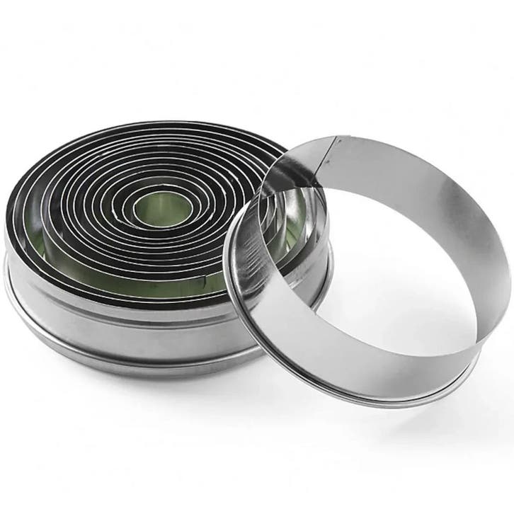 Uitsteekvormen | 14-delig | Rond | Glad | Ø19-112mm HENDI, Zakelijke goederen, Horeca | Keukenapparatuur, Nieuw in verpakking