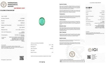 1 pcs Groen Smaragd - 2.83 ct - International Gemological