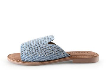 Lazamani Slippers in maat 39 Blauw, Slippers, Lazamani, Zo goed als nieuw, Verzenden
