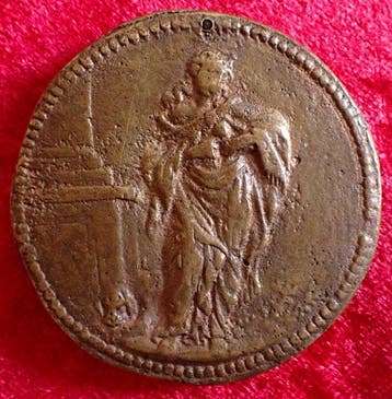Italië. Medal XV century opus Niccolo Di Forzore Spinelli