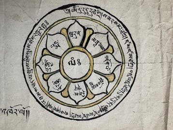 Tibetaanse boeddhistische ritueel- en beschermingsdiagram –, Antiek en Kunst