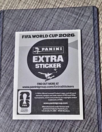 2026 Panini 2026 World Cup Kylian Mbappé Extra Sticker, Nieuw