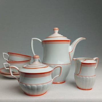 Porzellanfabrik Schirnding - Service à thé - Porcelaine -