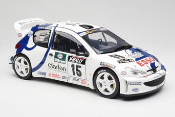 Otto Mobile 1:12 - Model raceauto - Peugeot 206 WRC #15, Hobby en Vrije tijd, Nieuw