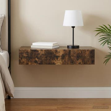 vidaXL Wandgemonteerde Zijtafel 87,5 x 34,5 x 17 cm Bewerkt, Verzenden