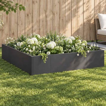 vidaXL Keermuur 8 st 300 x 100 x 40 cm Staal Zwart, Verzenden, Nieuw