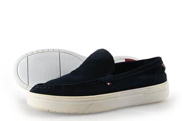 Tommy Hilfiger Instappers in maat 42 Blauw, Zo goed als nieuw, Verzenden, Blauw, Tommy Hilfiger