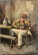Gustavo Pisani (1877-1948), Attr. - Suonatore di Chitarra