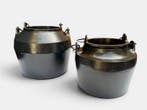 Antique Glue Pots - Cast Iron - Werkgereedschap (2) Antiek