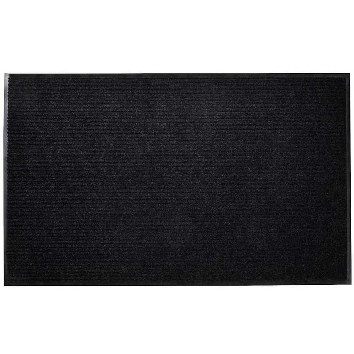 vidaXL Deurmat 90x60 cm PVC zwart, Tuin en Terras, Deurmatten, Nieuw, Verzenden