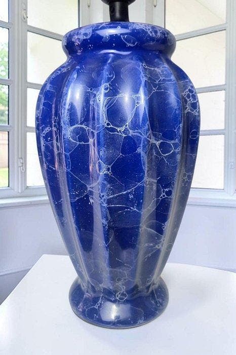 Tafellamp - Verbluffend Mooie Lamp in Blauw - No Reserve -, Antiek en Kunst, Curiosa en Brocante