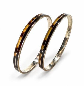 1930-1950 - 800 zilver (set 2 stuks) - Armband