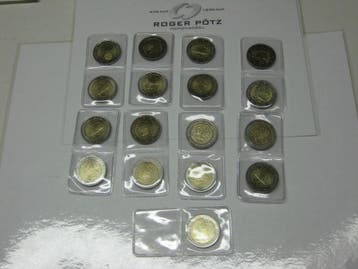 34 Euro 2007 Europa 17 x 2 Euro Komplettsammlung Gedenkmu..., Verzenden, België