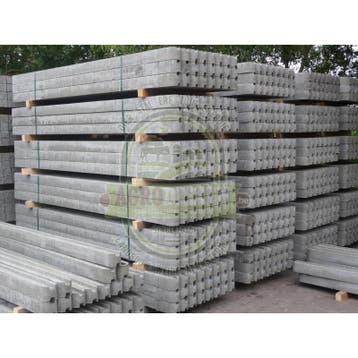 Poteau en béton double- pour écrans de jardin en bois -