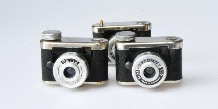 Walter Kunik 1x Ompex, 1 x Petie I en (parts camera), Audio, Tv en Foto, Fotocamera's Analoog