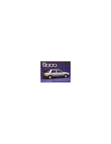1985 SAAB 9000 INSTRUCTIEBOEKJE DUITS