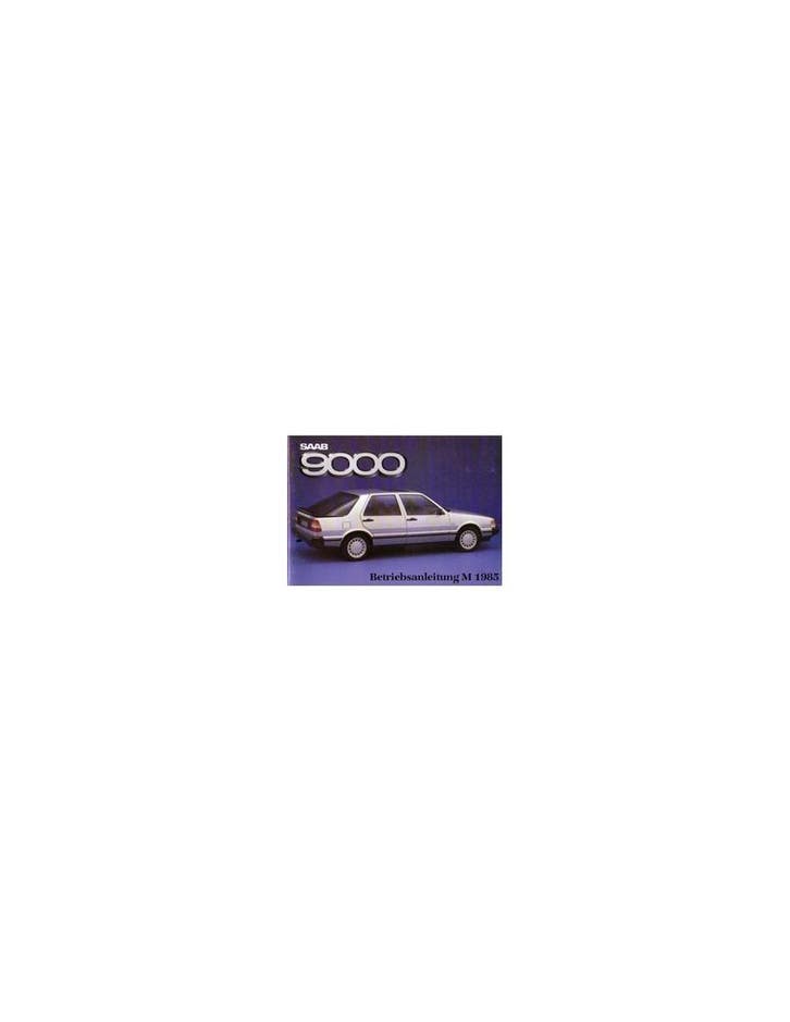 1985 SAAB 9000 INSTRUCTIEBOEKJE DUITS, Autos : Divers, Modes d'emploi & Notices d'utilisation