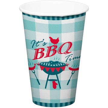 BBQ Bekers Karton 700ml 8st, Verzenden