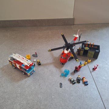 Lego Set - 60002 ,60108 - City - Fire Helicopter en, Nieuw