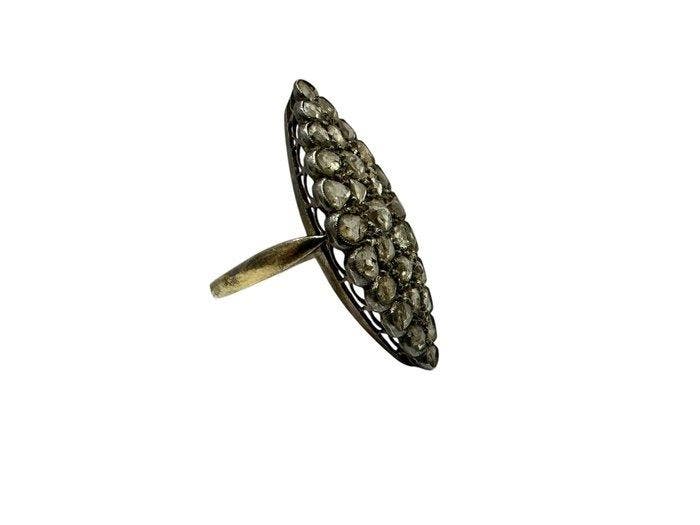 Ring - 12 kt. Roségoud Diamant (Natuurlijk) - Diamant, Handtassen en Accessoires, Ringen