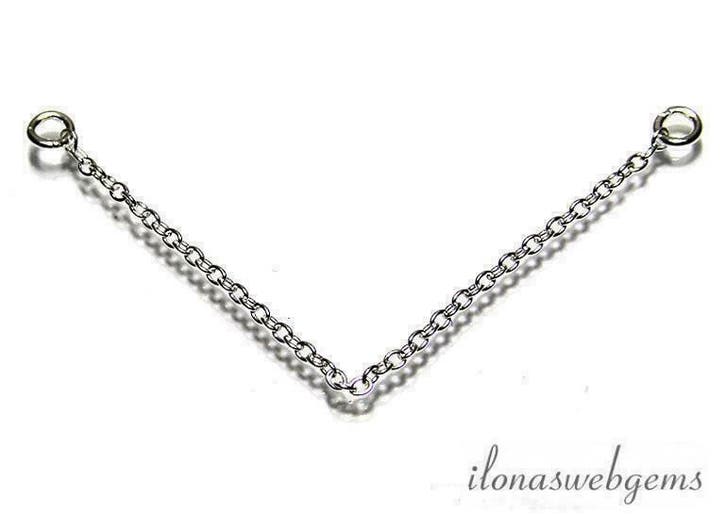 Sterling zilveren veiligheidskettinkje ca. 5cm, Hobby & Loisirs créatifs, Fabrication de Perles & Bijoux, Envoi