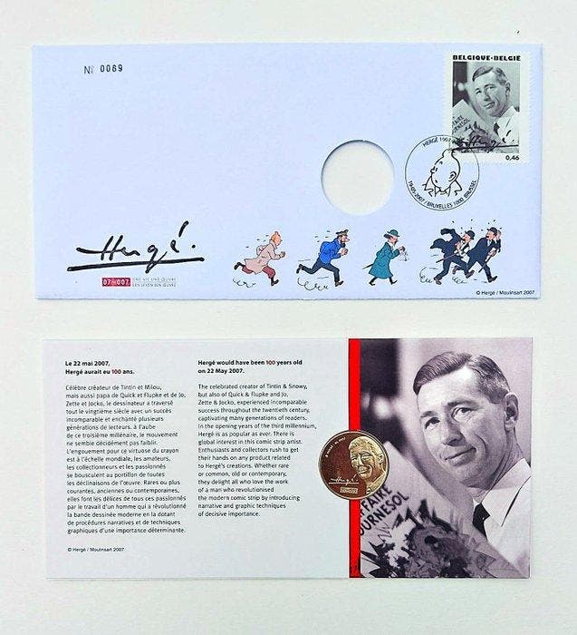 Tintin - Médaille Commémorative 100e anniversaire - 3, Livres, BD | Comics