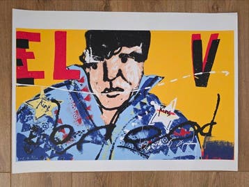 Herman Brood (1946-2001) - The king aka Elvis, Antiek en Kunst