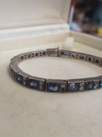Armband - 18 karaat Zilver, Geel goud - 20.00ct. tw. Saffier, Nieuw