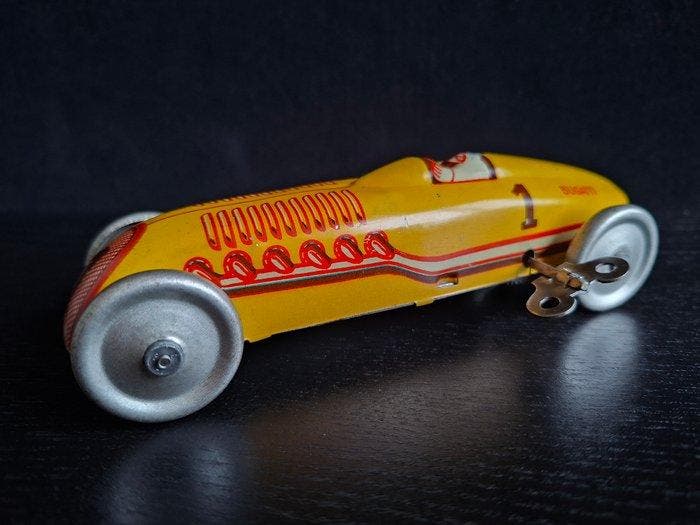 Jep - Bugatti - Opwindbaar blikken speelgoed - 1930-1939 -, Antiek en Kunst, Antiek | Speelgoed