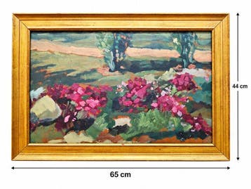 French Impressionist School - NO RESERVE - Jardin en fleurs