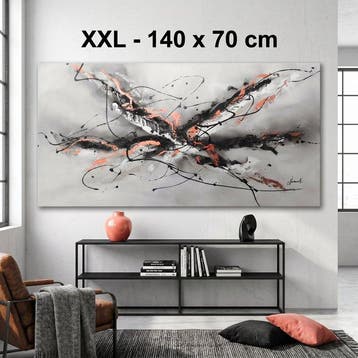 Monika Spiewak - Abstract - Oil Painting Stretched On The