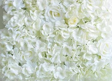 Flowerwall 40x60 cm 3D Wit Kant en Klaar, Nieuw